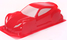1/10 195mm 3D molded PC Honda Simulated Clear Body Shell (Red)