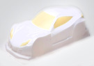 1/10 195mm 3D molded PC Honda Simulated Clear Body Shell (White)